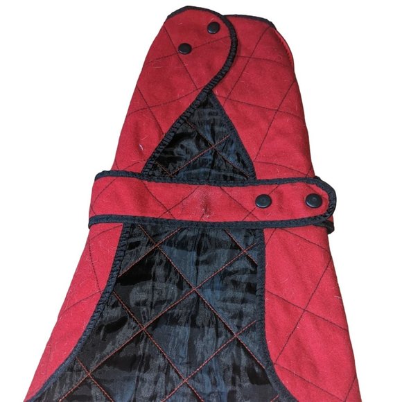 DOG JACKET RED/BLACK COLOR SIZE MEDIUM - Picture 4 of 9